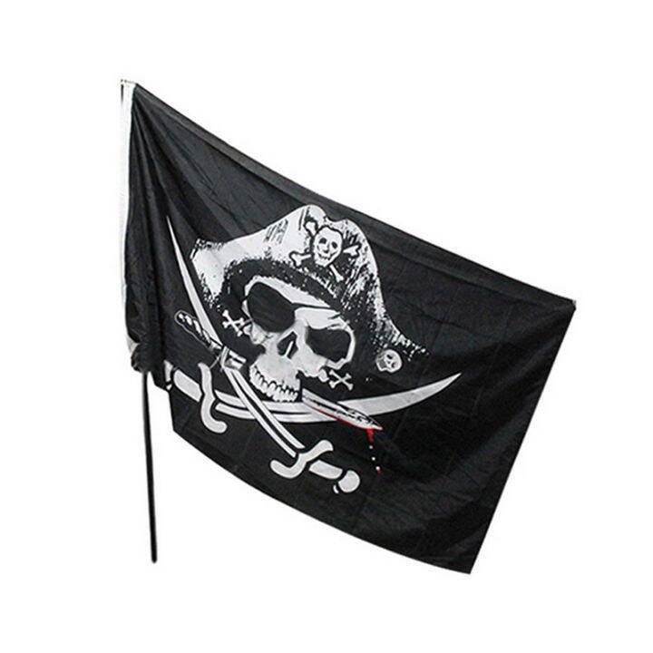 lowest-price-mh-90-150cm-pirate-flags-skull-และ-crossbones-sabes-swords-flags-halloween-decor