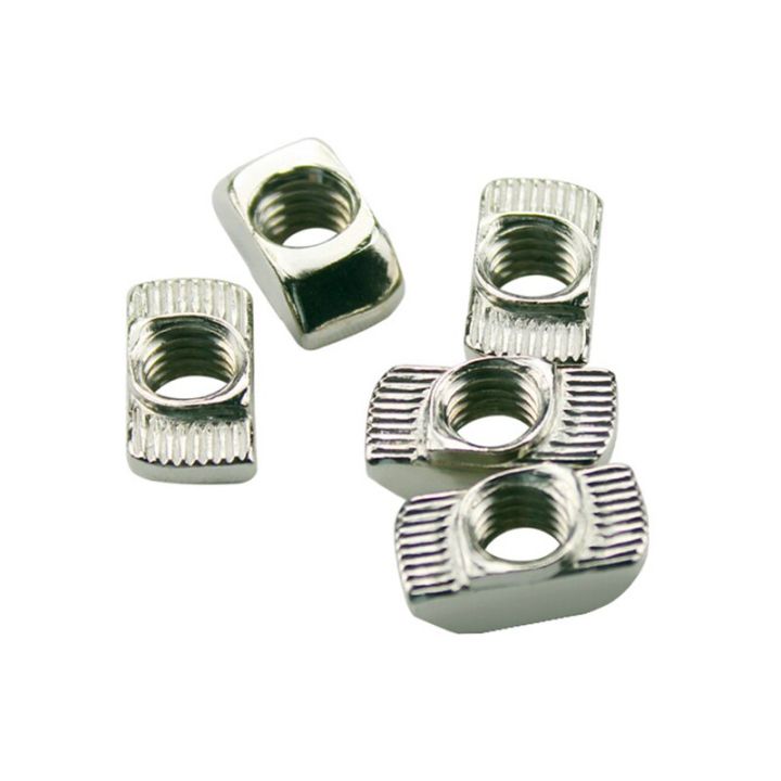 M3 M4 M5 10*6 mm for 20 Series Slot T nut Sliding T Nut Hammer Drop In Nut Fasten Connector 2020 Aluminum Extrusions Nails  Screws Fasteners