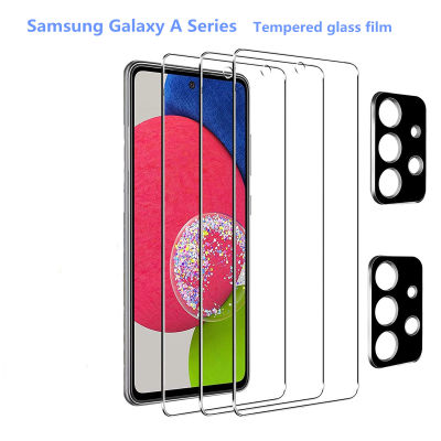 Samsung Samsung A13 4G A14 A22 A23 A32 A33 A34 A42 A52 A53 A54 5G กระจกเทมเปอร์ฟิล์มเลนส์ติดฟิล์มชุดฟิล์มกันรอยกันกระแทกสกรีน