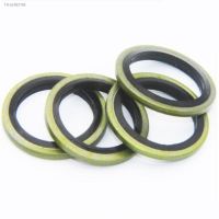 ✾№◄ 10-20pcs M6 M8 M10 M12 m16 to M30 Combined NBR Metal Washer High Pressure Hydraulic Pipe Seal Pad Rubber Metal Shim Seal Gasket