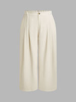 Cider Pleated Pocket Wide Leg Trousers Curve &amp; Plus