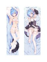 Re Zero Kara Hajimeru Isekai Seikatsu s Rem Ram Throw Pillow Cover Emilia Body Pillowcase Dakimakura