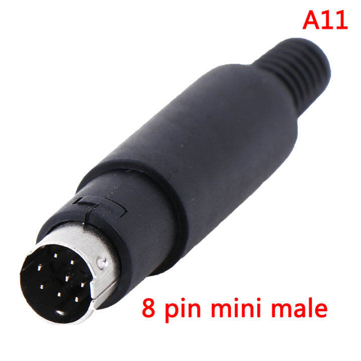 【Paul L】 Mini DIN Plug Socket Connector 3/4/5/6/7/8 PIN Chassis Cable ...