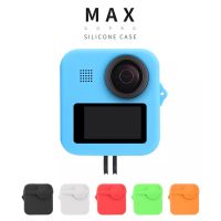 ซิลิโคน Gopro Max พร้อมฝาปิดเลนส์ Silicone case GoPro MAX Dual Len Caps Cover + Body Soft Rubber Frame Silicone Protecti