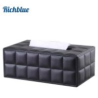 Ever Perfect Modern Marble Tissue Box Cover Faux Leather Napkin Dispenser Toilet Paper Holder Home Decoration Towel Tissue Case