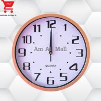 Am Ali Mall นาฬิกา นาฬิกาแขวนผนัง นาฬิกาทรงกลม นาฬิกาลายดอกไม้ นาฬิกาสีเขียว นาฬิกาสีส้ม