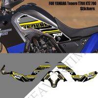 ถังน้ำพับได้พกพาได้ป้องกันสำหรับ YAMAHA Tenere T700 XTZ 700ชุดถังเชื้อเพลิงรถมอเตอร์ไซค์ T7แผ่นสติกเกอร์รูปลอก2019 2020 2021