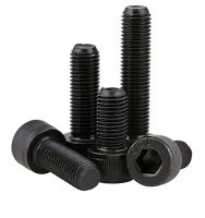 M6 M10 Black Fine Thread Hex Hexagon Socket Head Cap Screws DIN912 Grade 12.9 Carbon Steel Allen Bolts Pitch 0.75/1.0/1.25mm