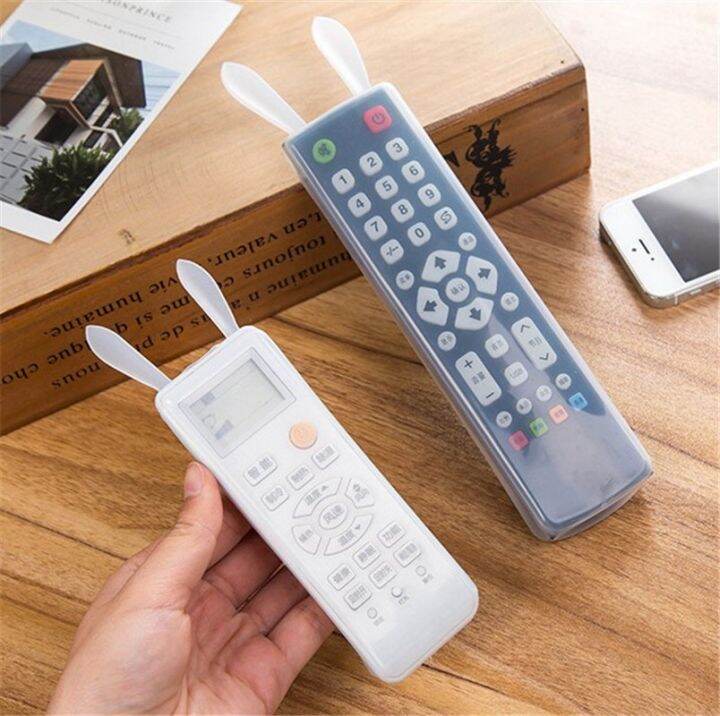 【Feelife】Transparent Remote Control Covers for TV Air Conditioner Rabbit Ears Noctilucent Soft