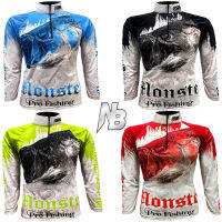 เสื้อตกปลา,ปั่นจักรยาน Monster Pro Fishing มีให้เลือก 4 สี (สินค้าพร้อมจัดส่ง) ป้องกันแสง UV เนื้อผ้าผิวสัมผัสนุ่มนิ่ม,ใส่แล้วรู้สึกเย็นสบาย