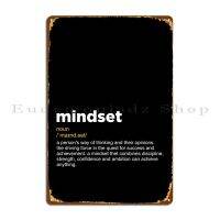 Celestineor Mindset Definition Textart Metal Plaque Poster For Club And Home Decor,การออกแบบที่ปรับแต่งได้,โปสเตอร์ป้ายดีบุกที่มีเอกลักษณ์และมีสไตล์