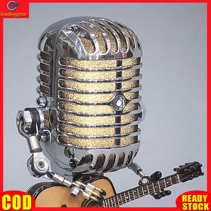 leadingstar-rc-authentic-retro-microphone-table-lamp-aluminum-alloy-microphone-robot-lamp-led-guitar-lights-for-home-decoration