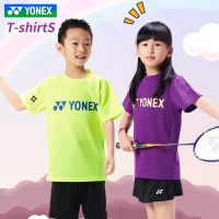 YONEX Yonex Yy ชุดกีฬาแบดมินตันเด็กเสื้อผ้าฝึกแห้งเร็วระบายอากาศได้ดี