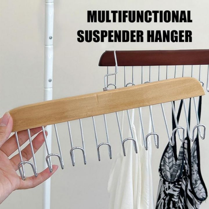 multifunctional-bra-hanger-เข็มขัดไม้แขวนผู้หญิงทนทานและทนทาน-tie-เข็มขัดเก็บสำหรับหมวกผ้าพันคอ-bra-closet-อุปกรณ์