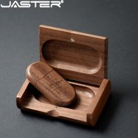 JASTER 1PCS free custom logo wooden Box Personal LOGO pendrive 4GB 16GB 32GB usb Flash Drive U disk Memory stick wedding Gift