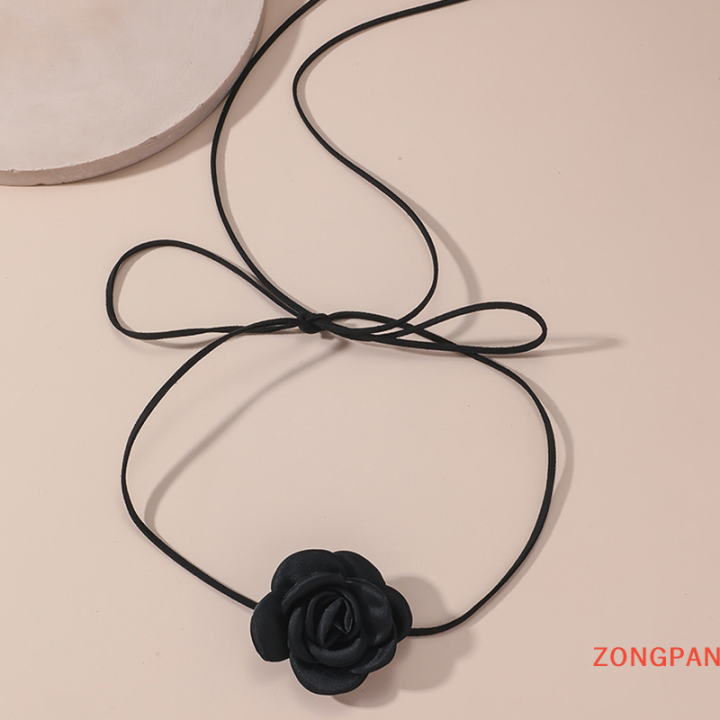 zongpan-สร้อยคอดอกไม้กำมะหยี่คอปกดอกไม้ขนาดใหญ่สร้อยคอโชกเกอร์ดอกไม้-camellia-สำหรับผู้หญิง