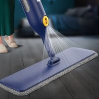 【TIMIN Home Tools】 หมุน Spary Mops มัลติฟังก์ชั่ทำความสะอาดไม้กวาดไมโครไฟเบอร์เครื่องมือปัดน้ำฝน Rags ของใช้ในครัวเรือนที่มีประโยชน์