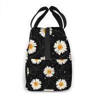Little Daisy Flowers lunch bag women insulation portable waterproof picnic coole bag breakfast school reusable food bag new 2021