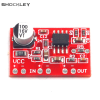 บอร์ดพรีแอมพลิฟายเออร์ไมโครโฟนโมดูลตัวขยายสัญญาณจากไมค์ DC 3.8V-15V เสียงรอบทิศทางแบบไดนามิค AD828แบบกันกระแทก