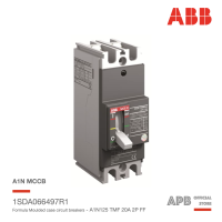 ABB เบรกเกอร์ MCCB Formula A1N 125 TMF  2P 20A 50kA