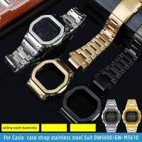 G-SHOCK case strap stainless steel DW5600/GW-M5610/5000 GW-B5600 Modified style black watchband