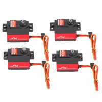 4pcs JX PDI-6221MG Metal Gear Digital Servo 20kg Torque Aluminums Case for 1:10 1:8 R