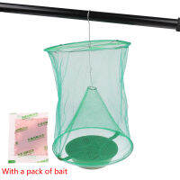 The Ranch Fly Trap กรงดักแมลงวันแบบนำกลับมาใช้ใหม่ได้ Net Trap Pest Bug Catch สำหรับร้านอาหารในฟาร์มครอบครัวในร่มหรือกลางแจ้ง-Mengzone