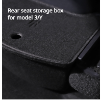 สำหรับเทสลารุ่น3 Y ด้านหลังคอนโซลกลางออแกไนเซอร์ถาด Flocking สำหรับเทสลา Model3กล่องเก็บรุ่น Y กรณีรถกล่องเก็บชุด