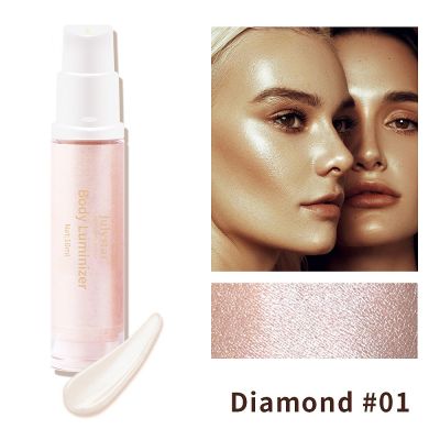 Bronzer Shimmer High Face Contour Brighten Illuminator Body Glitter Pearl Whit Diamond Highlight แต่งหน้าเครื่องสำอาง