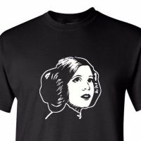 Carrie Fisher 2 เสื้อยืด TEE Star wers กราฟิกเสื้อเจ้าหญิง Leia RIP Dolman