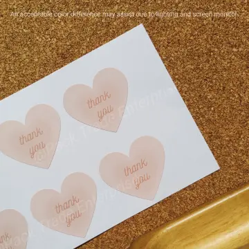 500pcs Roll 3.8cm Love Heat Shape Adhesive Stationery Sticker