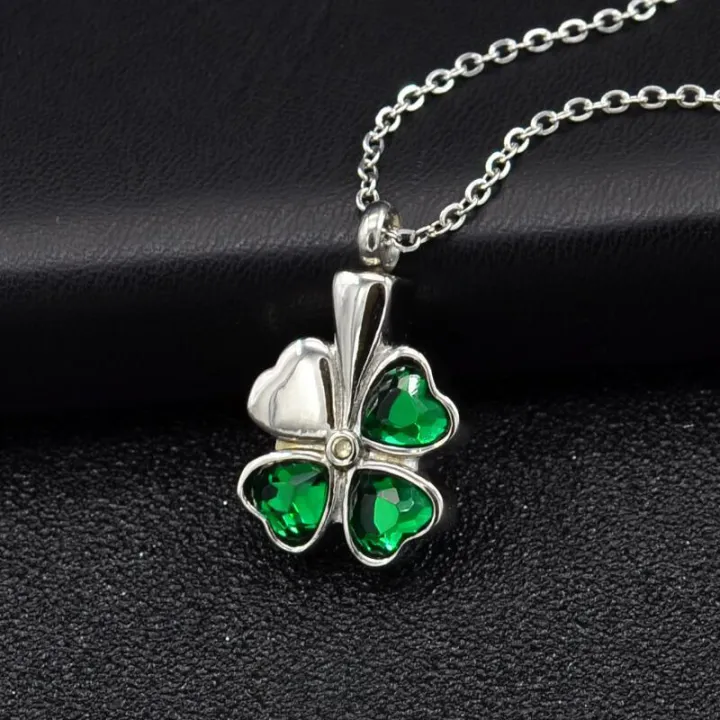 shamrock cremation jewelry