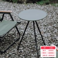 hyfvbu▤✟  Outdoor Aluminum Alloy Table Folding Round Self-Driving Supplies Camping