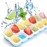 Ice Tray ถาดทำน้ำแข็ง พร้อมฝาปิด ชุดทำน้ำแข็งก้อน ถาดน้ำแข็งโฮมเมดมีฝาปิดในครัวเรือน ถาดน้ำแข็ง