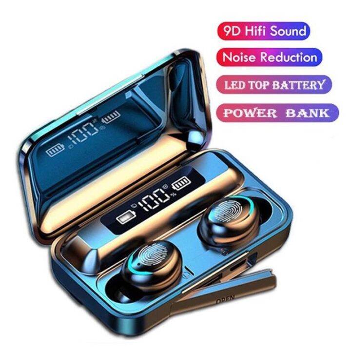 TTC 【Philippines shipping】F9 9D Sound TWS 5.0 Bluetooth Earphones