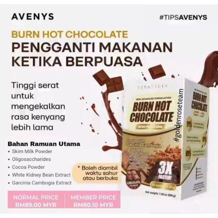 AVENYS BURN HOT CHOCOLATE ORIGINAL | Lazada