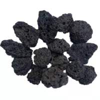 100g Natural Black Aquarium Fish Tank Filter Media Volcanic Rock Biological Balls Bio filter For Aquarium Clear Water Decoration Wall Stickers Decals