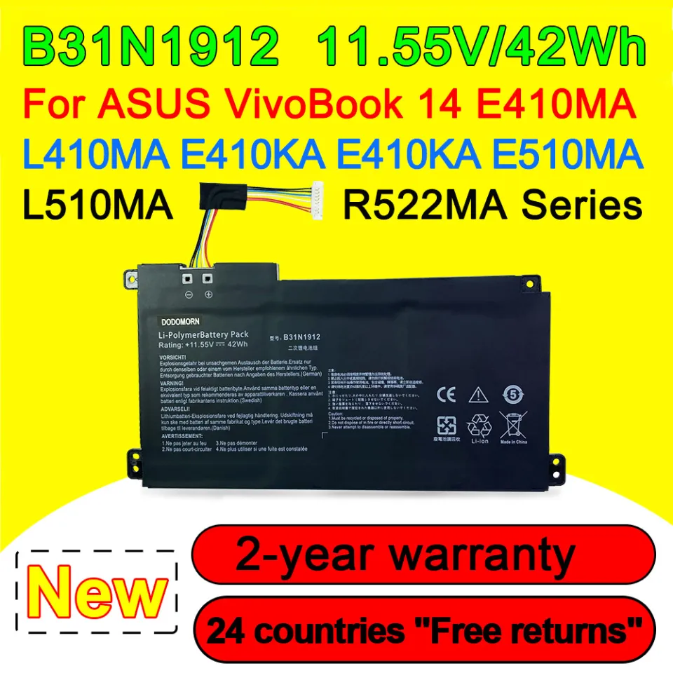Genuine B31N1912 battery for ASUS VivoBook 14 E410MA L410MA E410KA E510MA  E510KA