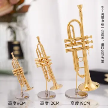 Mini Trompette 9cm, Modèle Instrument De Musique Miniature