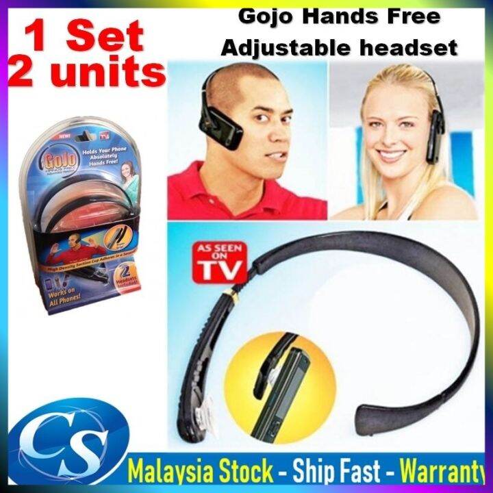 GoJo Hands Free Adjustable Headset 1 Pack / Set With 2 Units Lazada