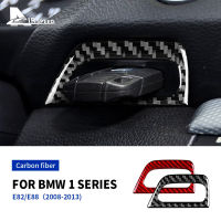 สำหรับ BMW 1 Series E81 E82 E87 E88 2008-2013คาร์บอนไฟเบอร์สติ๊กเกอร์แผงรูกุญแจกรอบตัดรถจัดแต่งทรงผมอุปกรณ์ตกแต่ง