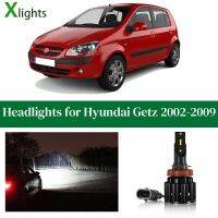 Car Bulbs For Hyundai GETZ 2002 2003 2004 2005 2006 2007 2008 2009 LED Headlight Bulb Low High Beam Lamp Auto Light Accessories