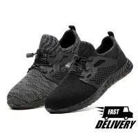 Men Fly Knit Toe Pierce-proof Safety Shoes