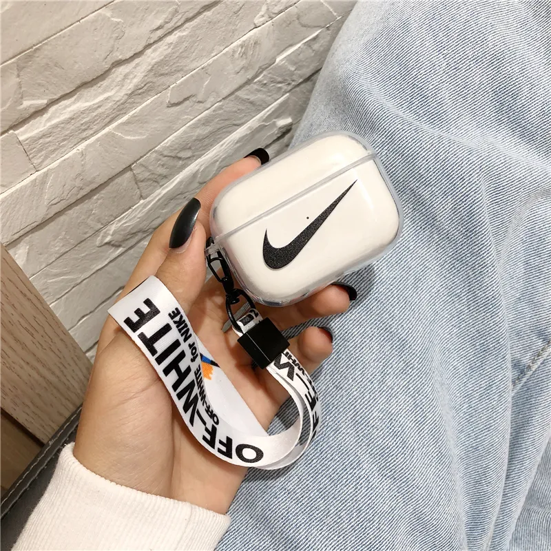 Nike Off-White AirPods 1/2, Pro and 3 Case Plus Lanyard