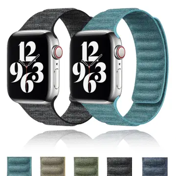 Retro Denim Canvas Strap For Apple Watch Band 45 44mm 40mm 49mm