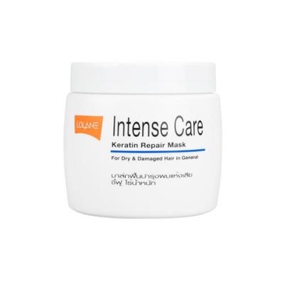 Lolane Intense Care Keratin Repair Mask โลแลน อินเทนซ์ แคร์ เคราติน รีแพร์ มาส์ก บำรุงผมแห้งเสีย ชี้ฟู ไร้น้ำหนัก (สีน้ำเงิน) 200 กรัม