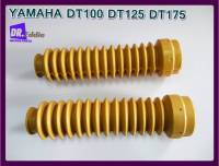 #ยางหุ้มโช๊คสีเหลืองDT100 / YAMAHA DT100 DT125 DT175 FRONT FORK BOOT YELLOW