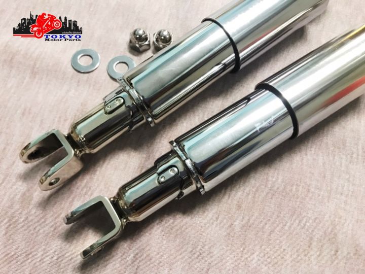 honda-cb77-cb72-cl72-cl77-cp77-chrome-rear-shock-suspension-set-l-310-mm-โช๊คหลัง-ชุบโครเมี่ยม-พร้อมน็อต