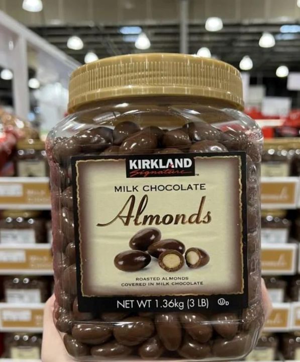 Milk chocolate Almond Kirkland 1.36kg Lazada.co.th