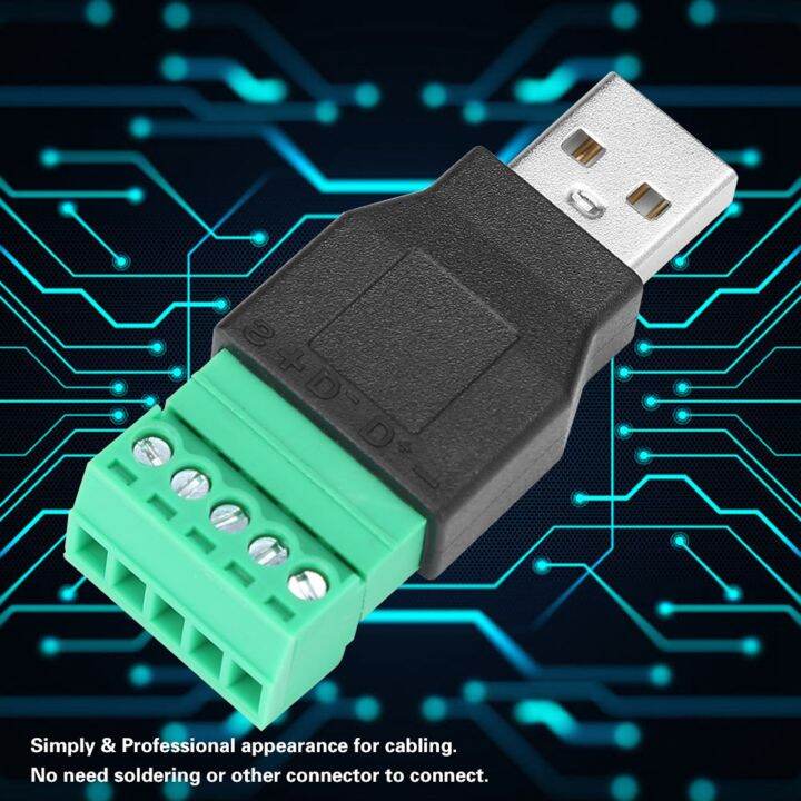 USB Terminal Connector Durable ABS Terminal Plug for the Equipment with